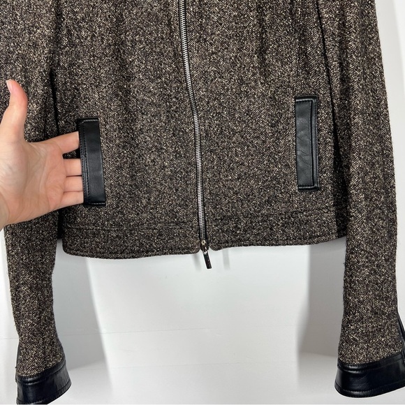 Karen Millen Silk Wool Blend Tweed Jacket Size 8 - Picture 6 of 12